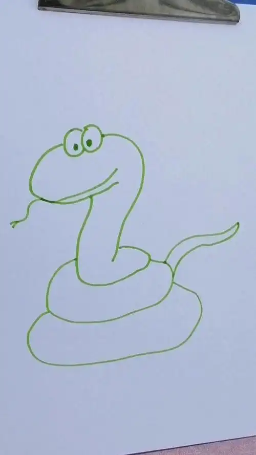 怎么简单画小蛇