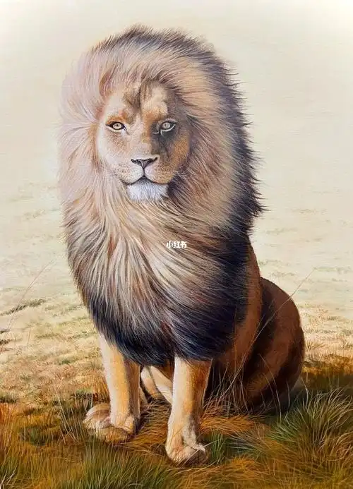 手绘丙烯动物篇#丙烯  #手绘  #画画 #丙烯画 #狮子画