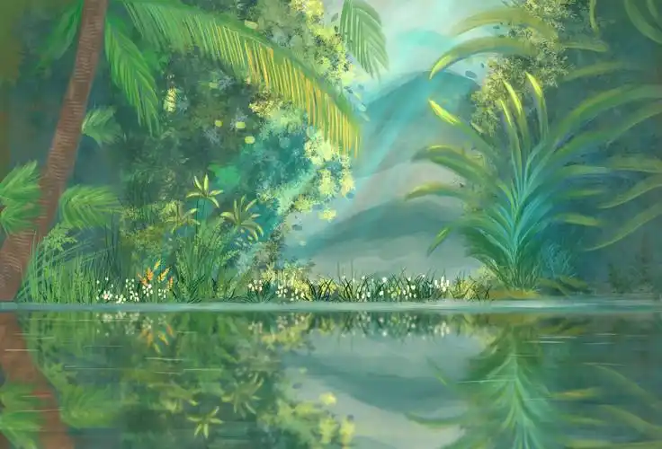 森林|插画|插画习作|阿柠檬 - 临摹作品 - 站酷 (zcool)