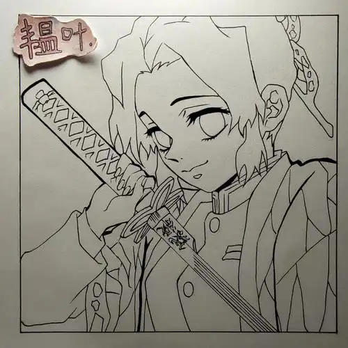 鬼灭之刃蝴蝶忍绘画过程教你画