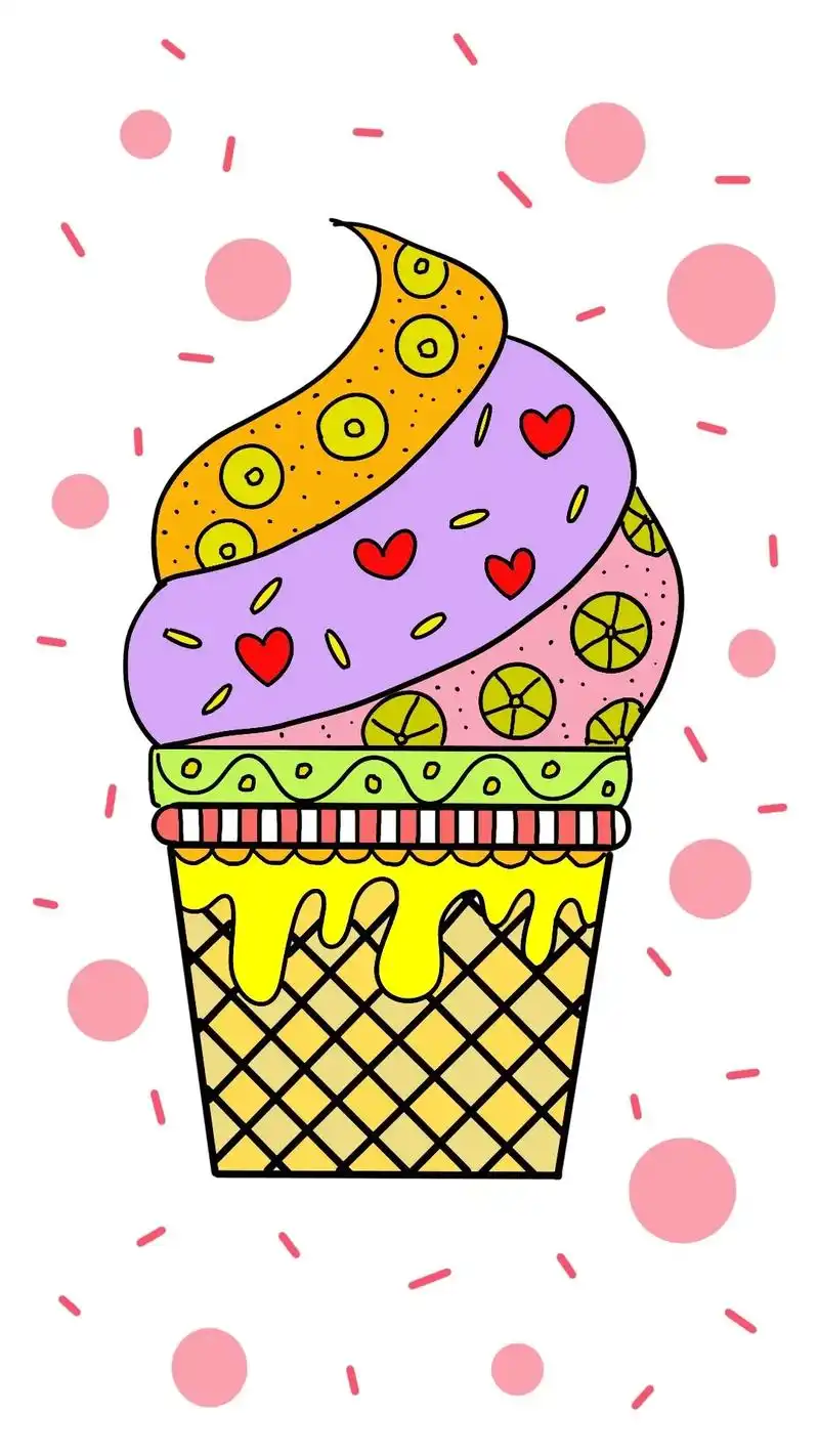 冰淇淋简笔画#简笔画 #一起学画画 #儿童画 #亲子简笔画 - 抖音