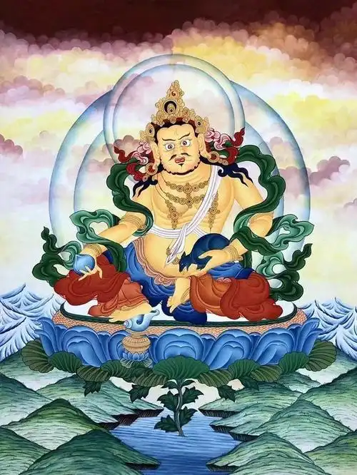 黄财神唐卡图集,发财图收藏,迎财神吧!