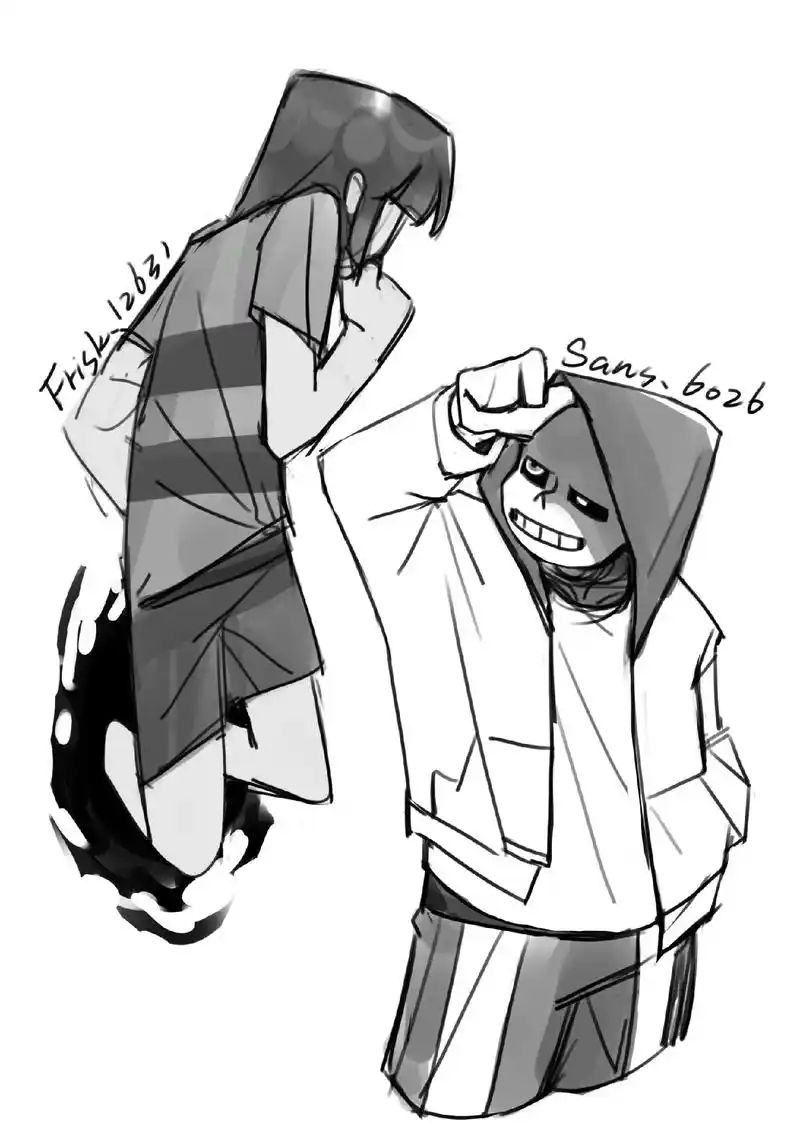 赠图展示#传说之下 #sans #frisk #muders - 抖音