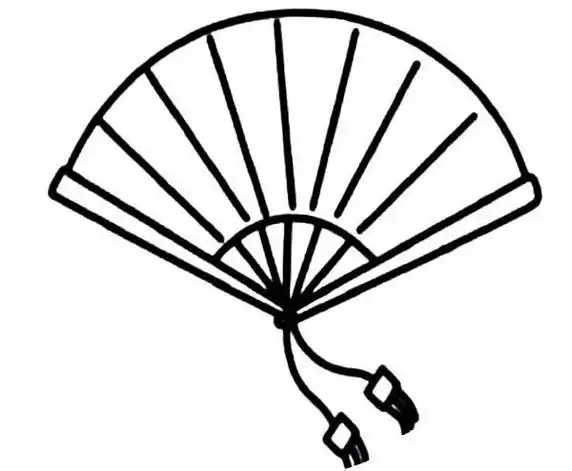 幼儿园桃花瓣扇子简笔画 简笔画图片大全-蒲城教育文学网