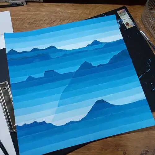 明度推移,摆烂作业#画画  #画画的日常  #我的绘画成长史