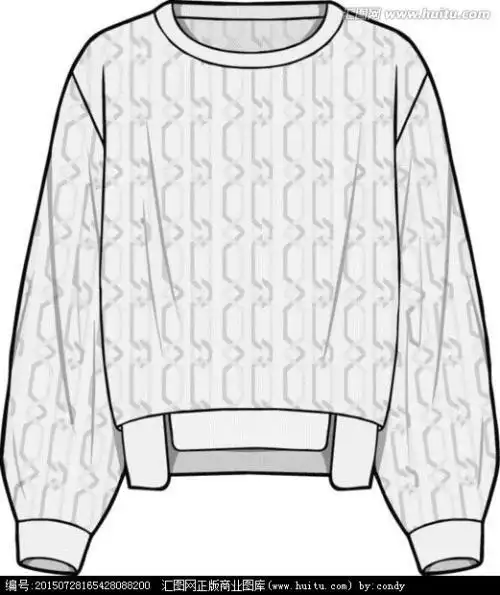 毛衣简笔画深v