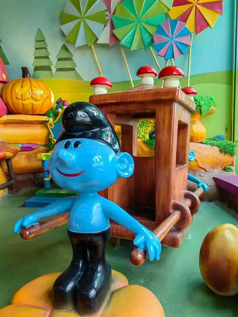 河北唐山迁安#天元谷度假区 相比欢乐谷,这里更适合1米2以下的小童.