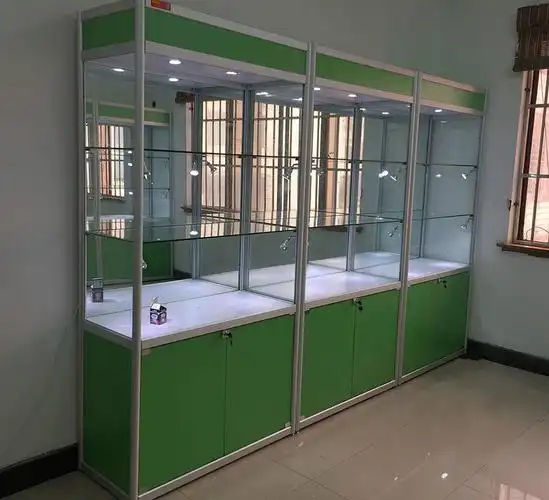 玻璃展柜展厅样品柜玻璃透明公司产品展示柜陈列柜样品柜货柜 100*30*