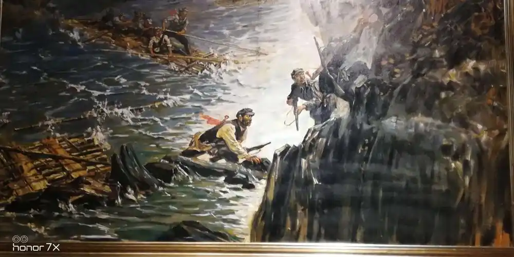 红军战士四渡赤水.