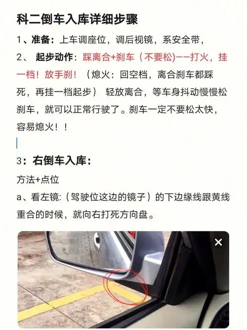 标准倒车入库看了不许笑Ⅱ科二步骤细讲