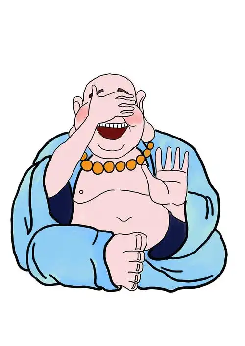 佛系玻璃杯与尬笑弥勒佛