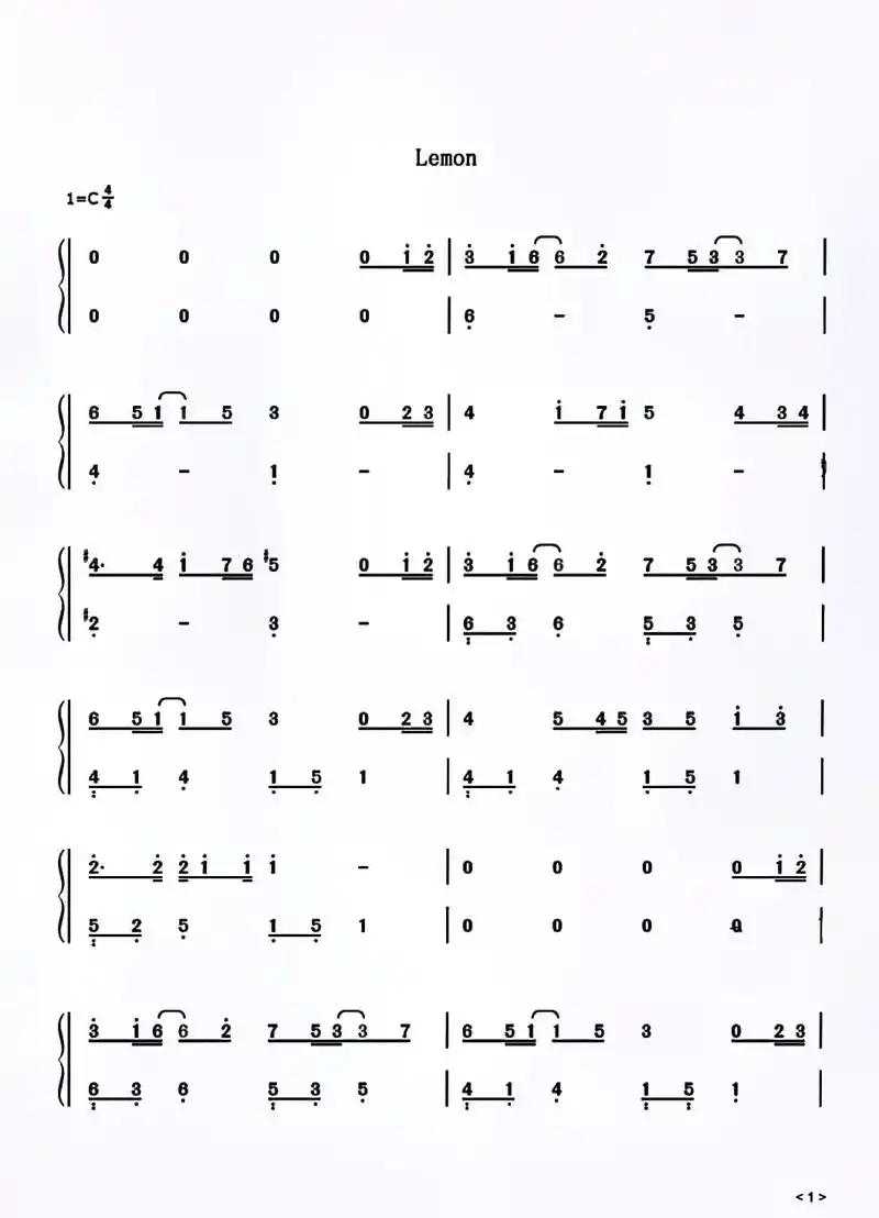 钢琴 #lemon #钢琴教学 #热门音乐 #钢琴简谱 # - 抖音