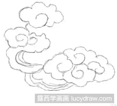 简笔画教程:教你画云朵