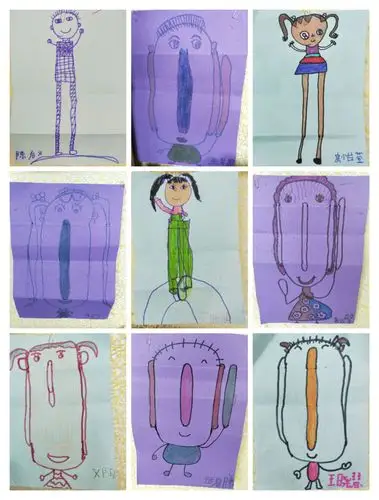 想必大家都玩过哈哈镜吧,它会让人的身体变成高矮,胖瘦,大一班的小