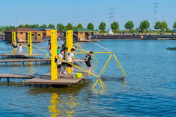 你也可以乘坐水陆两栖战车,下水冲浪看湿地的最美风景;深入多玛乐园