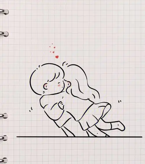 可爱的情侣简笔画