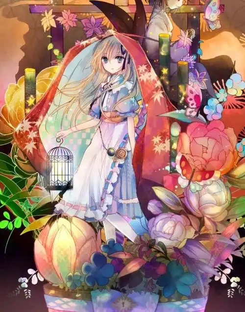 动漫美图梦幻二次元系列喜欢童话是因为把它当成了童年