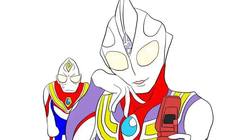 戴拿奥特曼简笔画 怎么画戴拿奥特曼简笔画