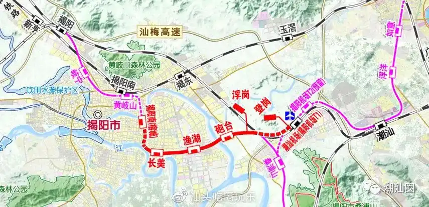 粤东城际铁路各站点信息来了