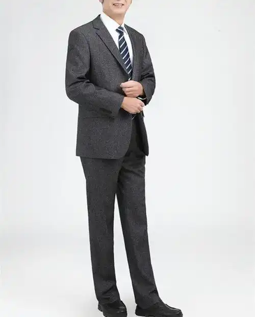 套装中年西服爸爸男士中老年西装宴会喜庆父亲西服套装