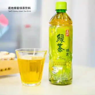 食怀香港道地尚品500ml瓶装道地乌龙茶道地绿茶蜂蜜 蜂蜜绿茶500ml*5
