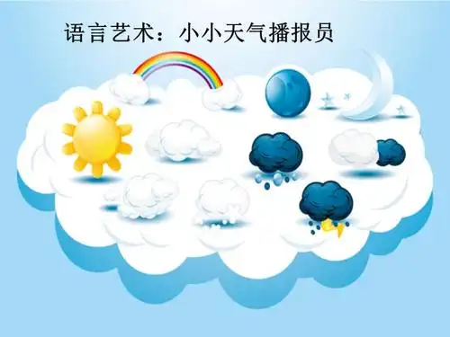 语言艺术小小天气预报员ppt