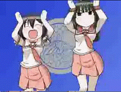 濑户之花嫁跳舞嘚瑟扭动gif动图_动态图_表情包下载_soogif