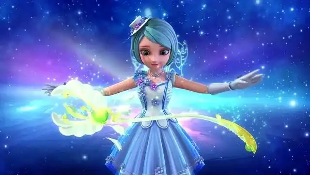 星学院之小月使出了天国门菲的魔法净化她们,感受光辉的力量吧