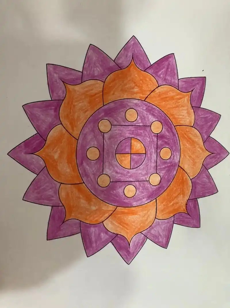 妙心莲曼陀罗绘画原谅别人的伤害放过自己放过别人