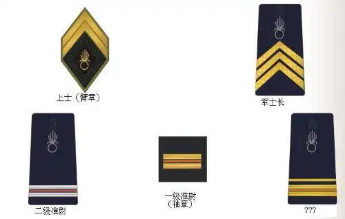 关于法军军衔等级?