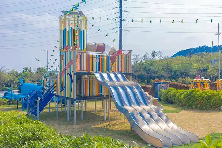 户外儿童乐园_李宁体育公园无动力游乐设施
