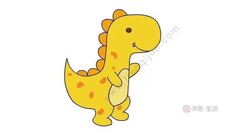 恐龙简笔画大全最简单彩色(简笔画图片大全) -【爱个性】