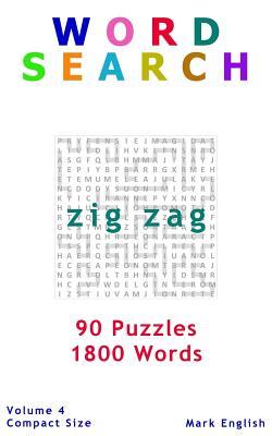 预订 word search: zig zag, 90 puzzles, 1800 words, volume 4