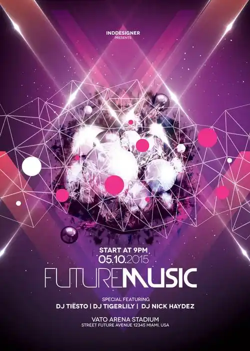 国外时尚科技宣传广告潮流欧美海报模板炫彩渐变h5背景ps设计素材