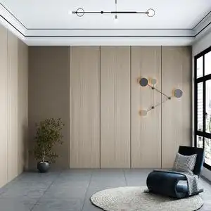 木饰面护墙板竹木纤维集成墙板免漆板生态木定制背景墙面装饰