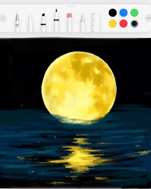 中秋画月亮备忘录