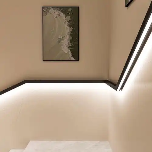 楼梯扶手灯带感应明装方形现代极简约长条过道走廊侧面发光墙壁灯