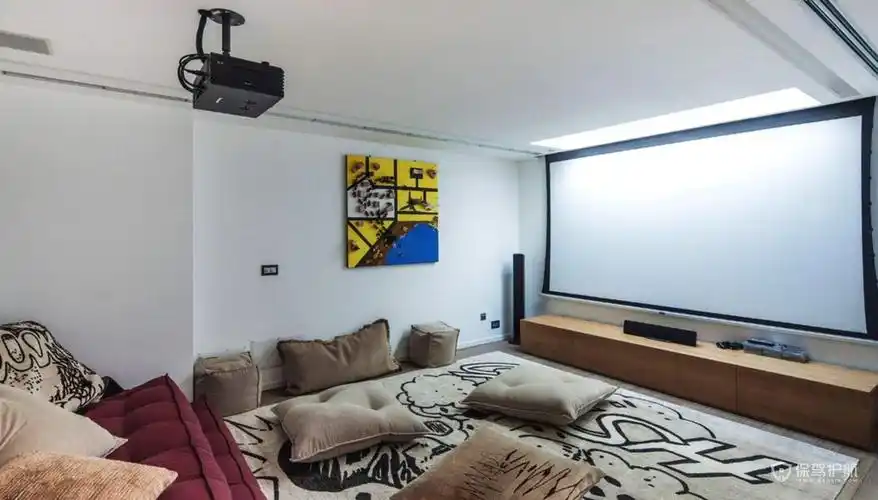 客厅投影仪安装效果图-保驾护航装修网