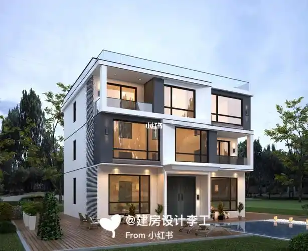 三层现代0505农村自建别墅