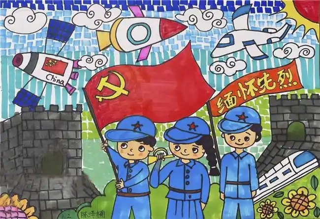 天津英烈永存我心中主题活动作品展七