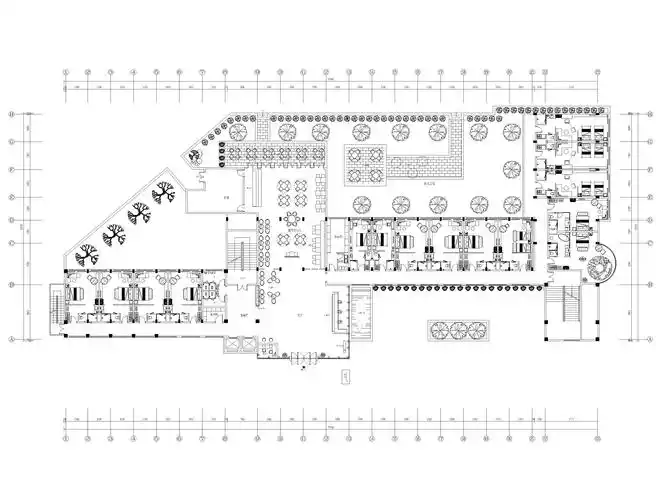 某酒店一层平面图