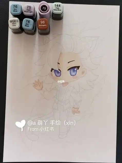 斗罗大陆戴沐白的简笔画