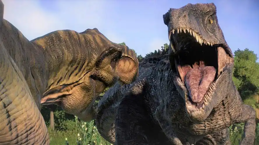 巨兽龙 vs buck 霸王龙 ~ 侏罗纪世界进化 2 代