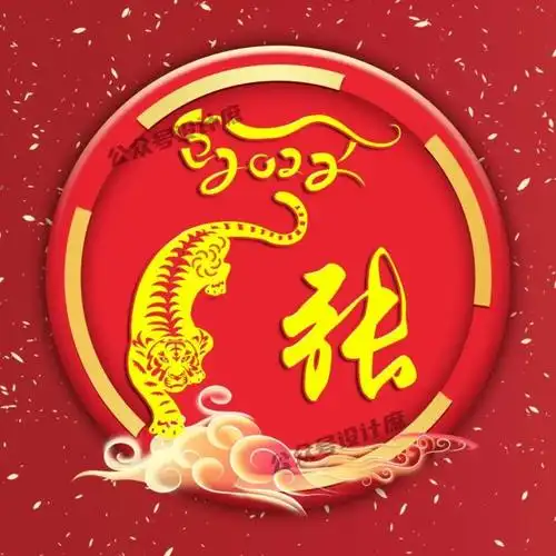 微信头像·姓氏头像|2022喜气洋洋,虎年大吉