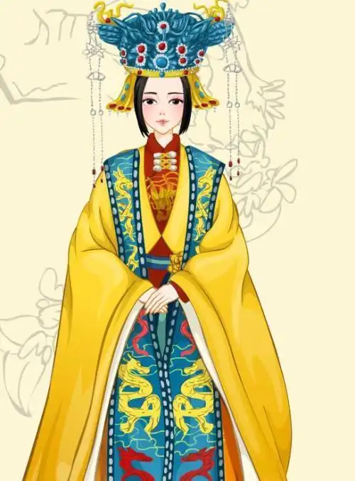 凤冠霞帔简笔画