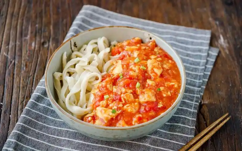 番茄打卤面不想吃饭试试这碗面吧