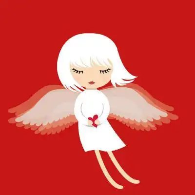 天使头像天使头像带翅膀卡通女生图片