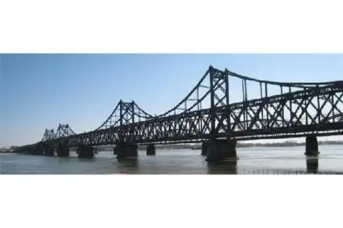 集安鸭绿江大桥简笔画