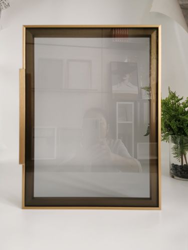 促销款 极简轻奢窄边铝合金钢化玻璃平开门透明欧洲灰浅茶玻