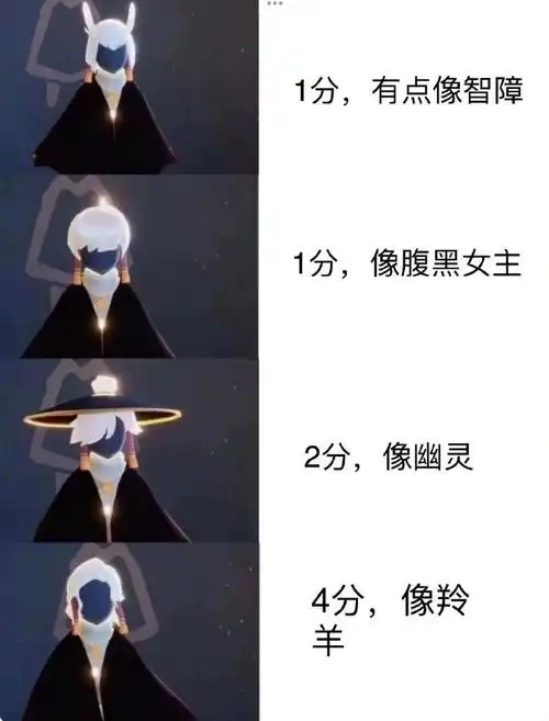 让你不玩光遇的朋友来评价一下这四个发型#光遇##sky光遇